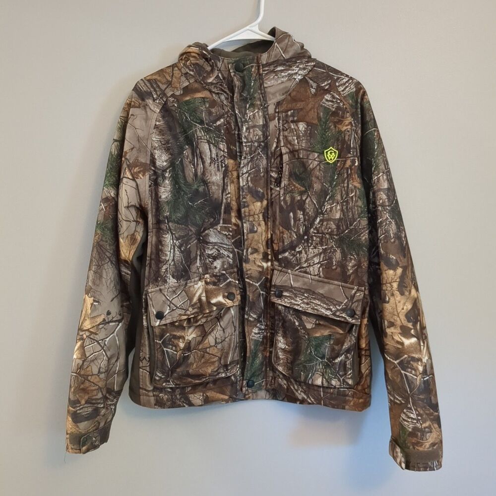 Game Winner Camo Full Zip Warm Fleece Lined Hunting Jacket - Youth XL